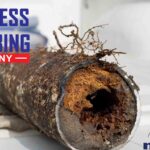rusty or corroded sewer pipe
