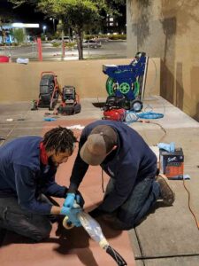 technician preparing for pipe lining Phoenix, AZ