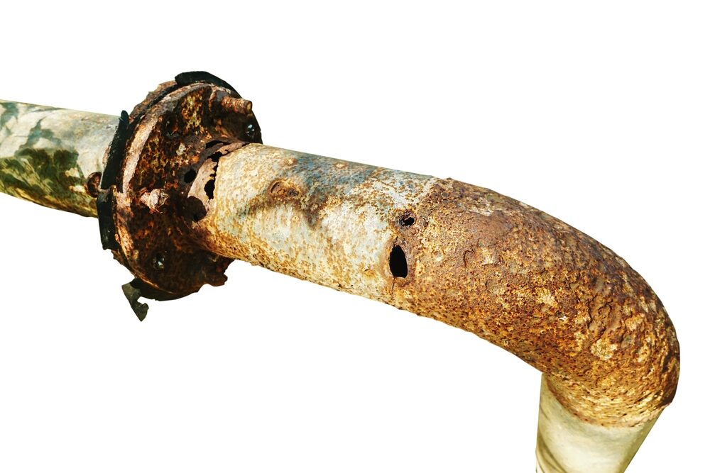 aging cast iron pipes