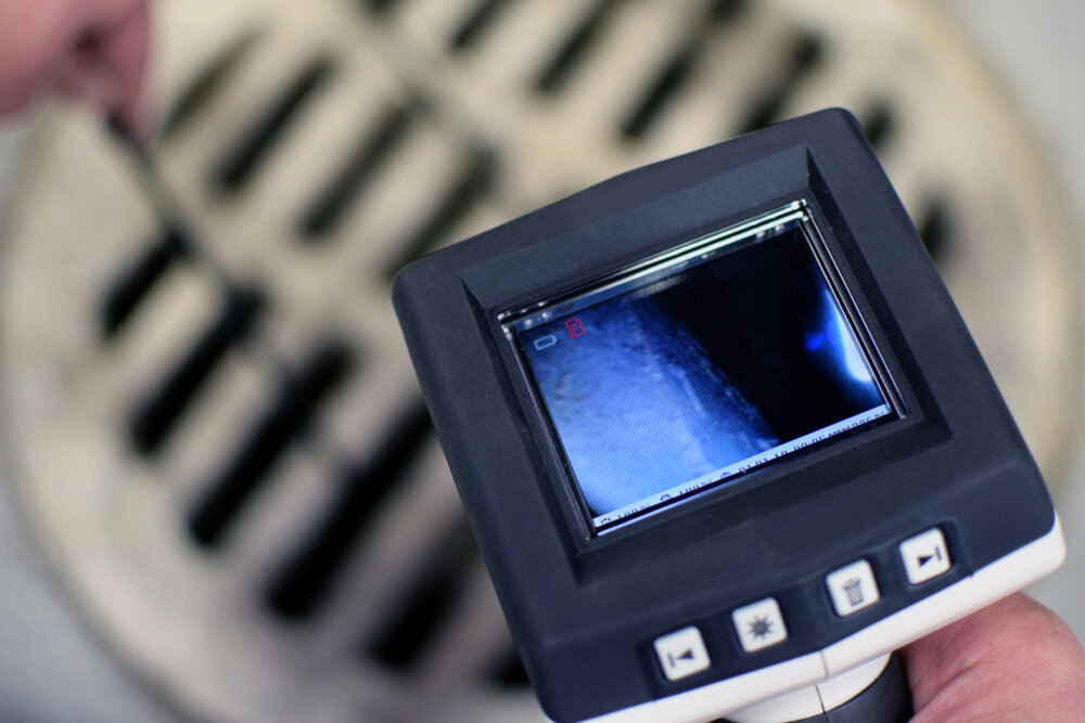 handheld drain camera inspection