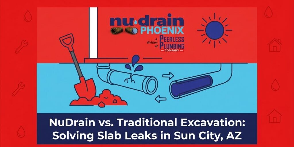 NuDrain vs. Traditional Excavation: Solving Slab Leaks in Sun City, AZ — featured image