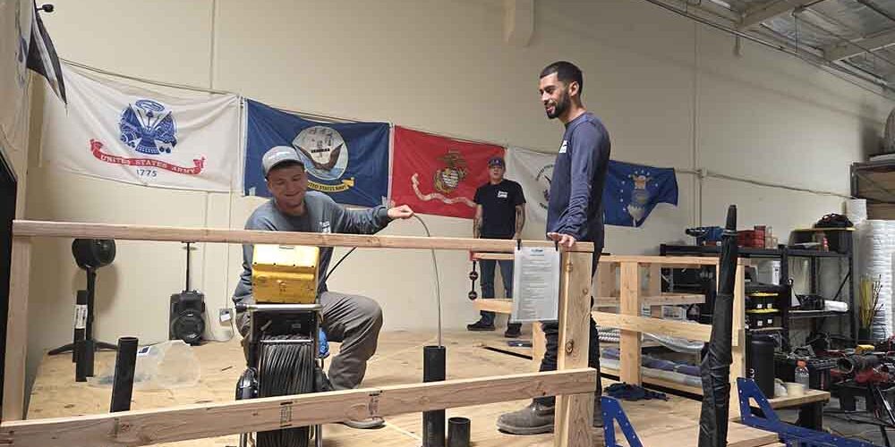 sewer camera inspection crew